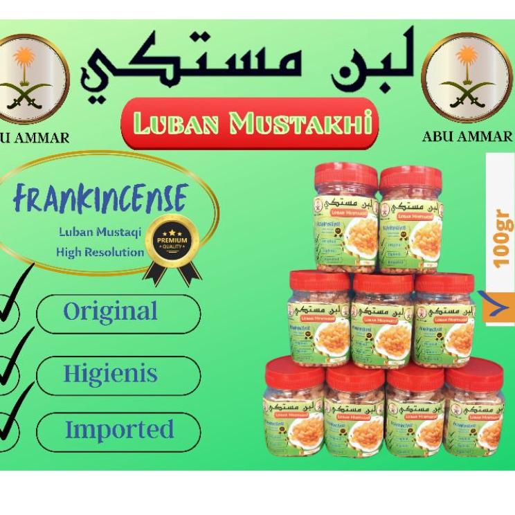 ➾ Luban Mustaqi Kemenyan Arab 100gr / Frankincense / Olibanum / Luban Asli Arab ㊠