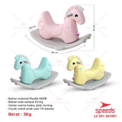 SPEEDS Mainan Anak Kuda Kudaan Mainan Kuda Rocking Horse Mainan Anak Jungkat Jungkit Mainan Anak Baby Fence Prosotan Kuda Kudaan Awet dan Aman M1001-M1005