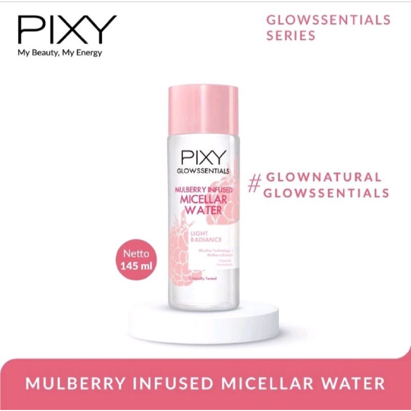 PIXY GLOWSSENTIALS MICELLAR WATER MULBERRY INFUSED PEMBERSIH MAKE UP