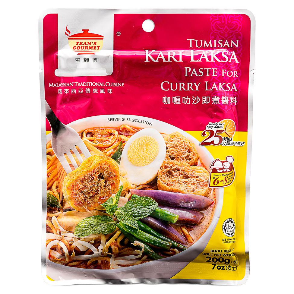 

Teans Gourmet Curry Laksa Tumisan Bumbu Kari Laksa Lakse