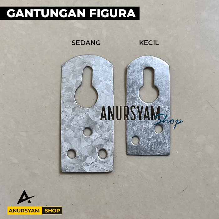 Gantungan Figura Kecil Sedang / Gantungan Papan Tulis Plat Besi