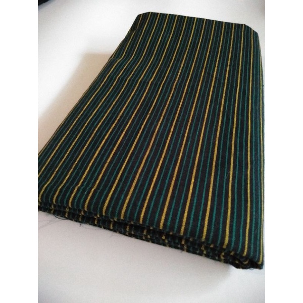 kebaya wanita Kain lurik tenun lurik batik Lurik - Hitam lirik Hijau Kuning