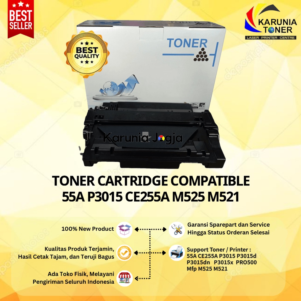 Toner Compatible 55A CE255A for Laserjet Pro500 M525 M521