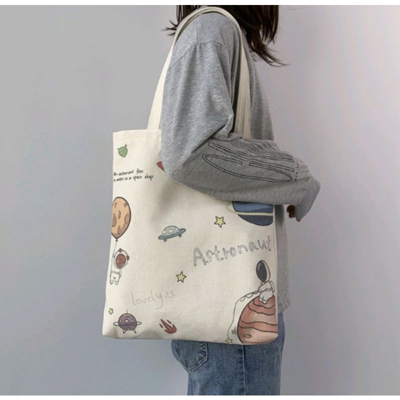 Totebag Wanita Pria Remaja Tote Bag Korean Style