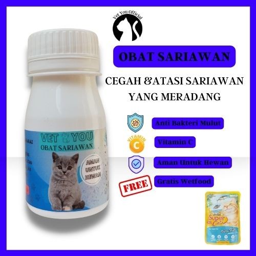 NS Obat Sariawan Kucing Obat Peradangan Sariawan Gusi Bengkak Kucing