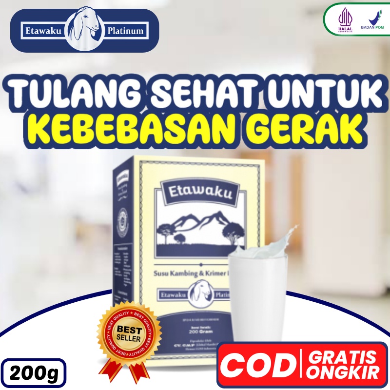 

Susu Etawaku Platinum Susu Kambing Etawa Bubuk Susu Kambing Etawa Dan Krim Bubuk Rasa Original 200 Gram Atasi Gangguan Pernafasan Etawaku platinum - Susu Etawaku platinum Original 3X Ampuh Atasi Masalah Sendi dan Tulang / Susu Kesehatan