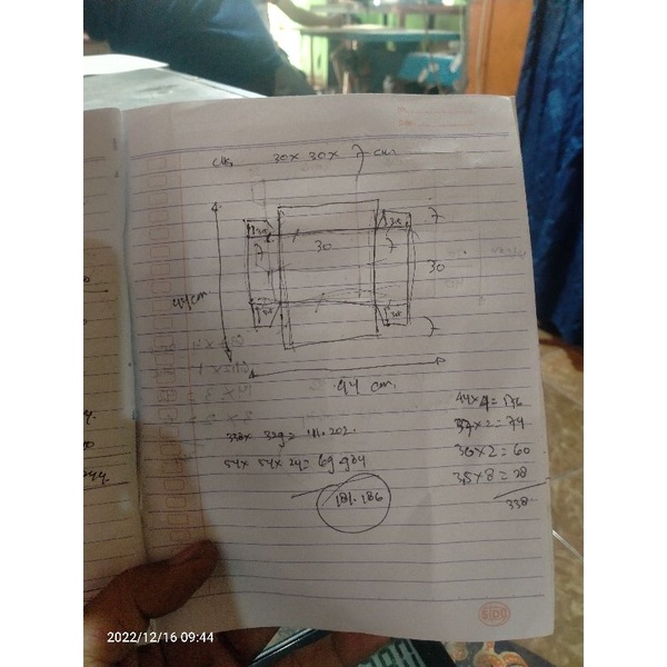 

PISAU POND CUSTOM SESUAI REQUEST UK 30X30X7 ,..