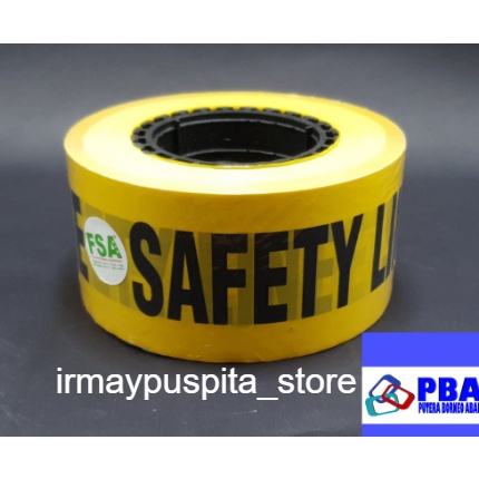 

Ready stok Barricade Line/Safety Line/Police Line 3"x300m (Tulisan: SAFETY LINE)