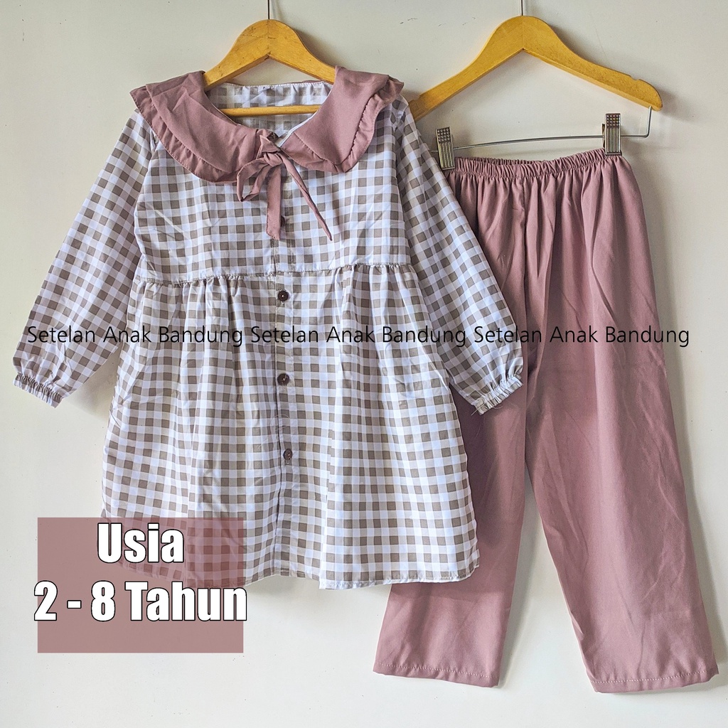 Jual Setelan Anak - OneSet Kekinian/Baju anak Perempuan/Baju Tidur Anak