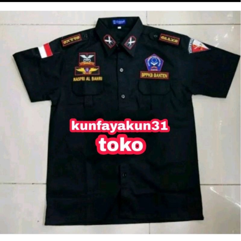 kemeja atau seragam baju bppkb satria Banten pendek dan panjang