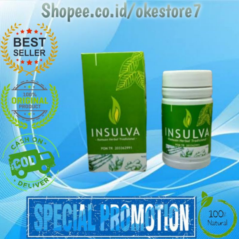 OBAT INSULVA ORIGINAL - OBAT UNTUK DIABETES DAN KENCING MANIS - INSULVA ASLI HERBAL ALAMI