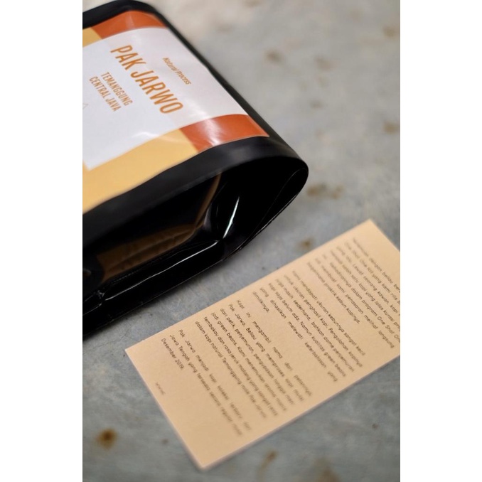 

[BISA COD] Kopi Pak Jarwo 250gr Natural Proses - Temanggung.