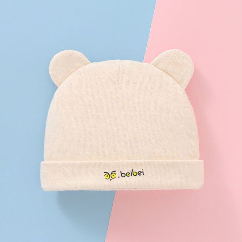 NEW Topi bayi dan anak / kupluk bayi perempuan dan laki2 motif telinga beruang polos