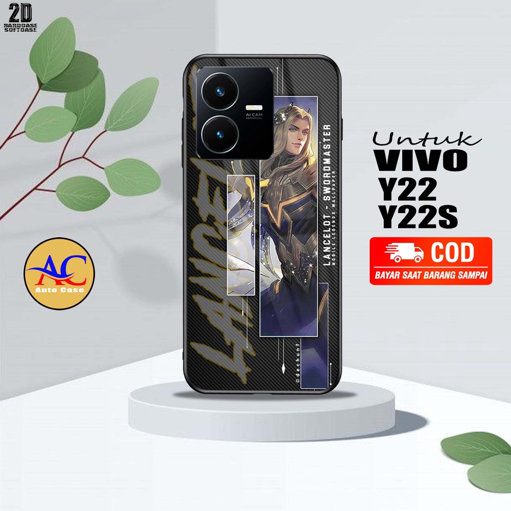 Case Hp Softcase Glossy VIVO Y22 Y22S MLBB Casing Silikon Handphone Pelindung Kamera