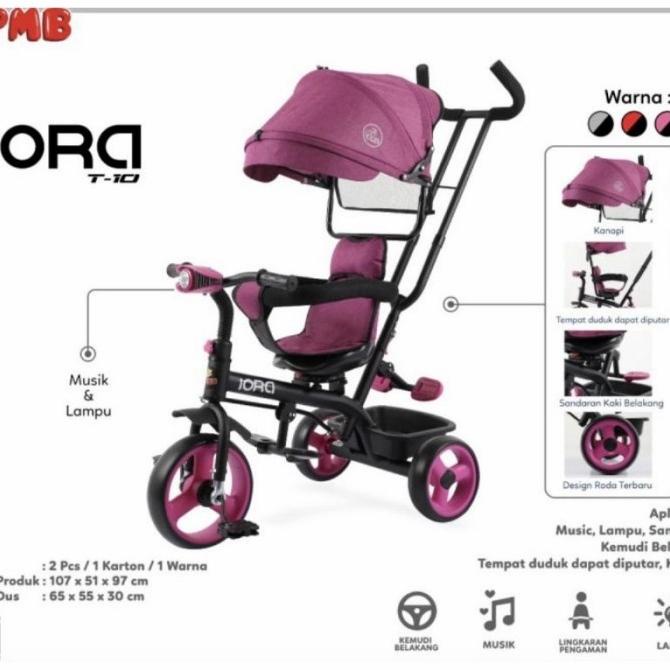 Sepeda Roda Tiga Pmb Iora T-10 #Original
