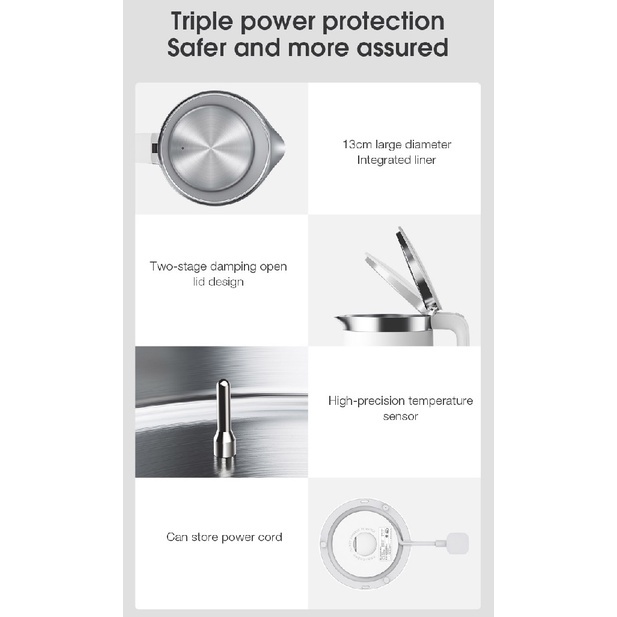 MIJIA Smart Kettle Pro - Teko Air Elektrik 1.5L 1800W - MJHWSSH02YM