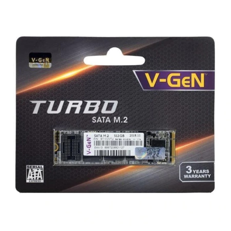 SSD V-Gen Turbo M.2 2280 512GB - VGEN M2 SATA TURBO 512 GB