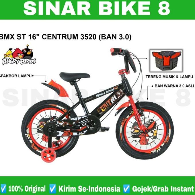 Sepeda Anak Laki Bmx Centrum 3520 Angry Bird Ban Jumbo 3.0 Uk.12 16 #Original