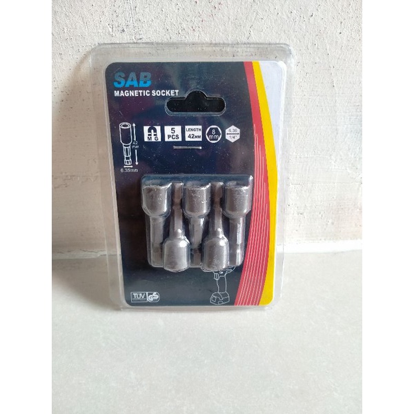 mata sock rofing 5pcs panjang pendek kunci rofing 8mm