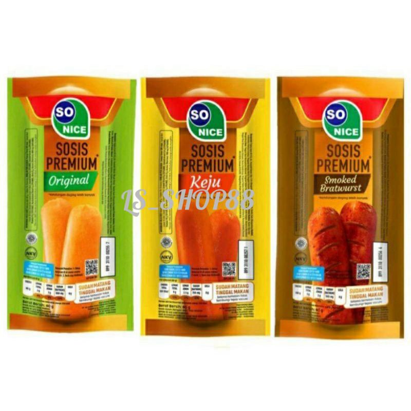 

Sosis SO NICE Premium siap makan