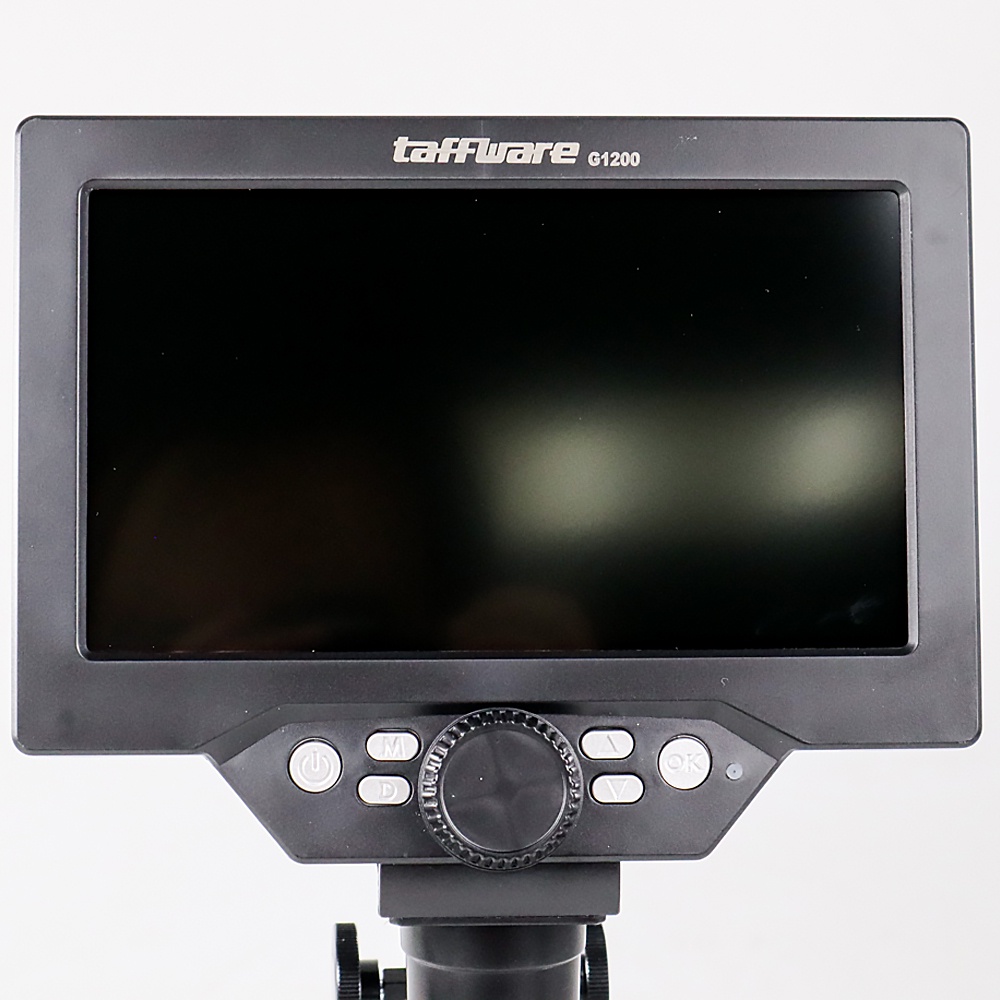 Taffware Mikroskop Digital 12MP 1200X  with Monitor &amp;amp; Metal Stand - G1200 - Silver - 7ROT9FSV