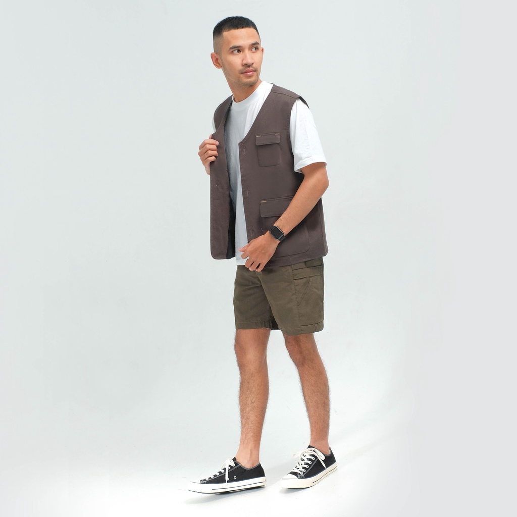 ORCA - Plait Chore Vest, Grey