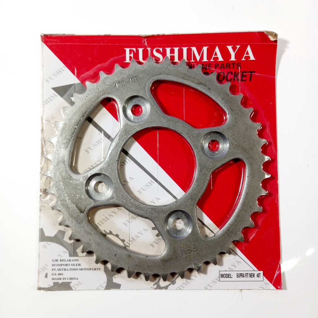 GEAR GIR BELAKANG 40T SUPRA FIT NEW-KARISMA-SUPRA X 125-KIRANA-REVO-BLADE GEAR BELAKANG 40T FITNEW C