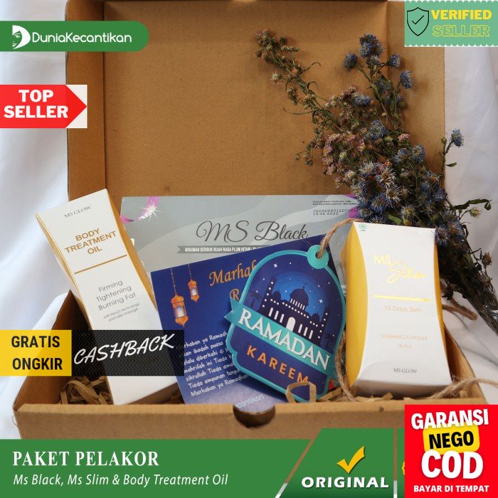 

Hampers Ms Glow Paket PeLaKor Pelangsing Parcel Hadiah MsGlow TDK33