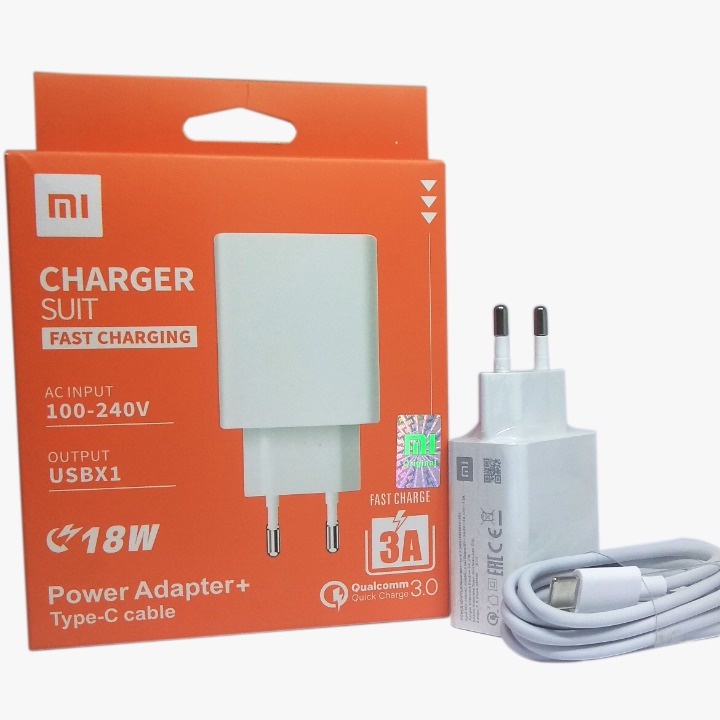 MDY-10-EF Charger Xiaomi 18W Charger Xiaomi Mi 4C Mi 4S Mi 5 / Mi 5C Mi 5S Mi 5S Plus Mi Mix Mi Mix 2 / 2S Mi Mix 3 Mi Max 2 Mi Max 3 Mi Note 2 Mi Note 3 MDY-10-EF