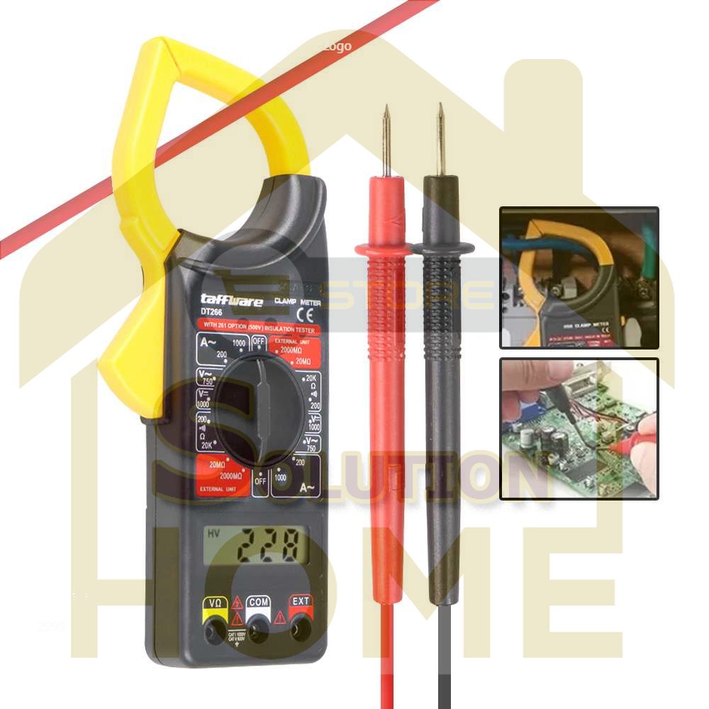 

HSS TOOLS - Taffware Digital Clamp Multimeter Tang Ampere - DT266