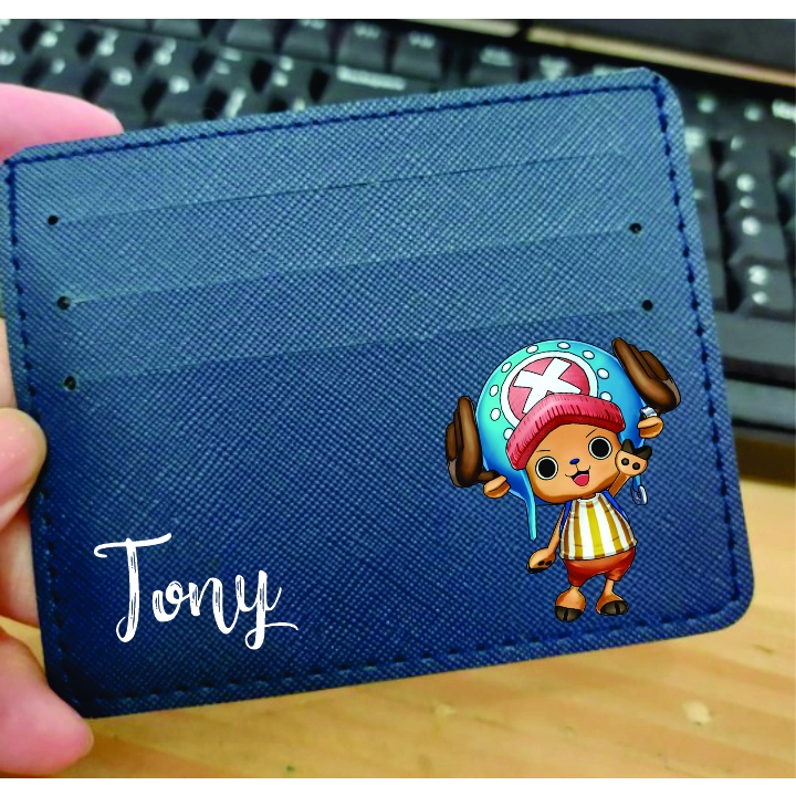 DOMPET KARTU DESIGN ONE PIECE FREE TULIS NAMA