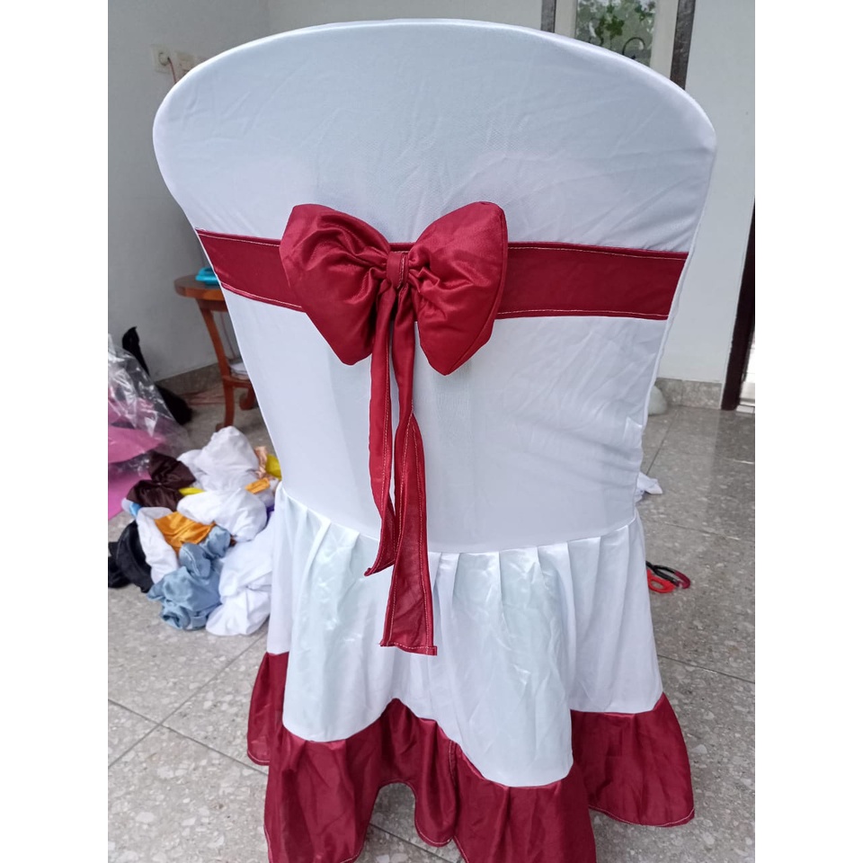 sarung kursi tamu undangan bungkus kursi tamu undangan dekorasi kursi pesta nikahan lamaran pernikah