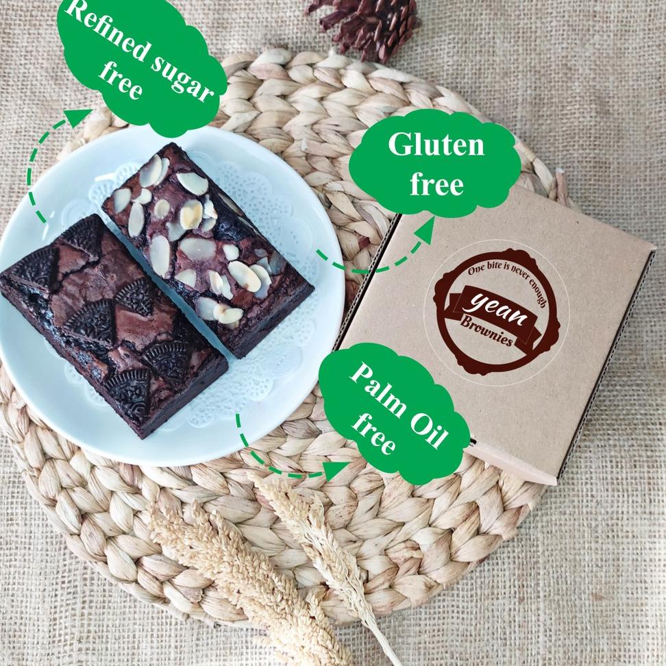 

ぜ Fudgy Brownies Gluten free ( Palm oil Free, Refined sugar free, dairy free) ぞ