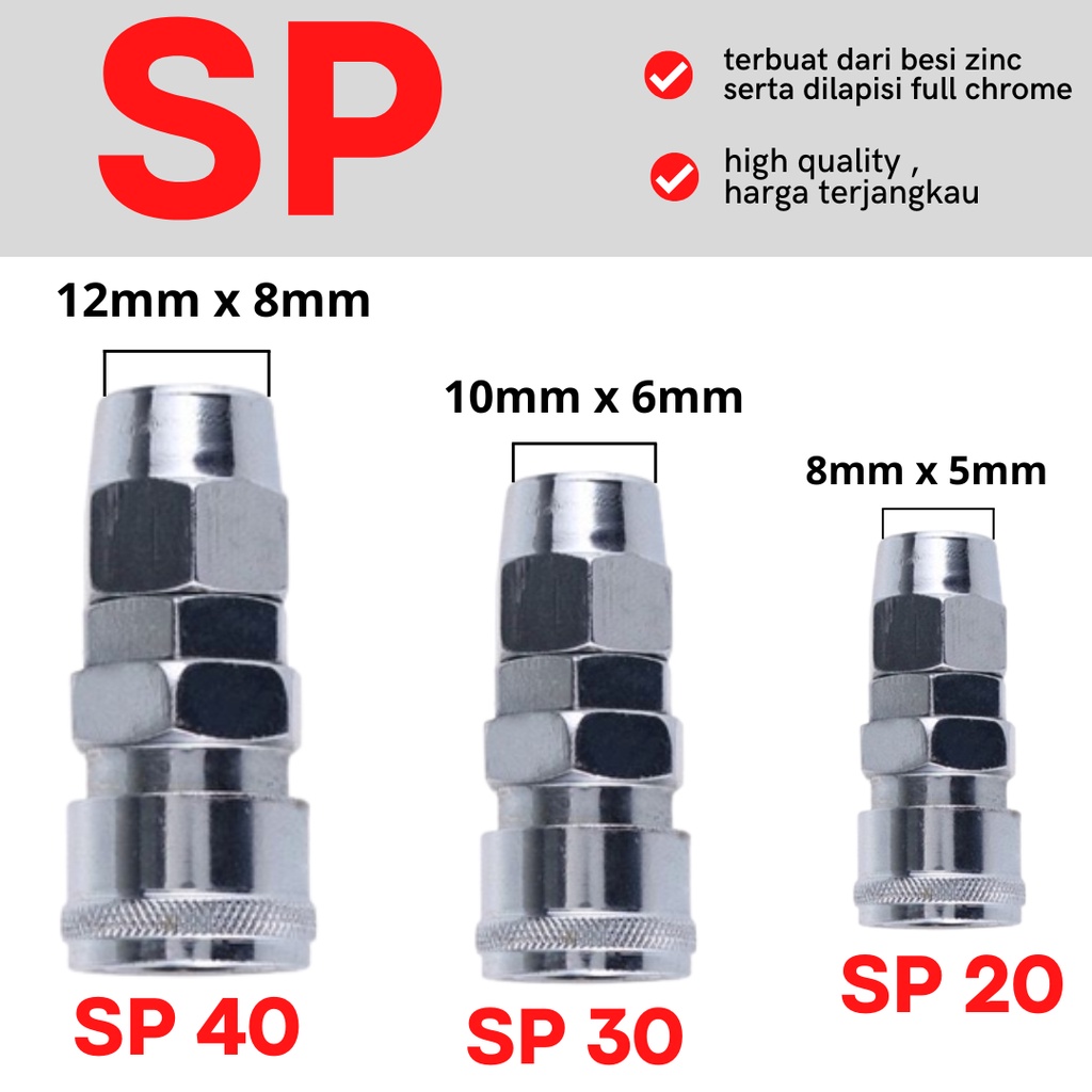 Quick coupler sambungan selang  PF  coupling PF  SAMBUNGAN SELANG ANGIN COUPLER SF PF SH PH SM PM