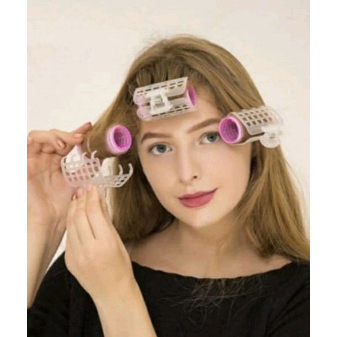 ROL RAMBUT 3 CM+TUTUP ROLL RAMBUT PENGERITING RAMBUT KOREA ROLL PONI CURLY HAIR ROLLER GULUNGAN RAMBUT