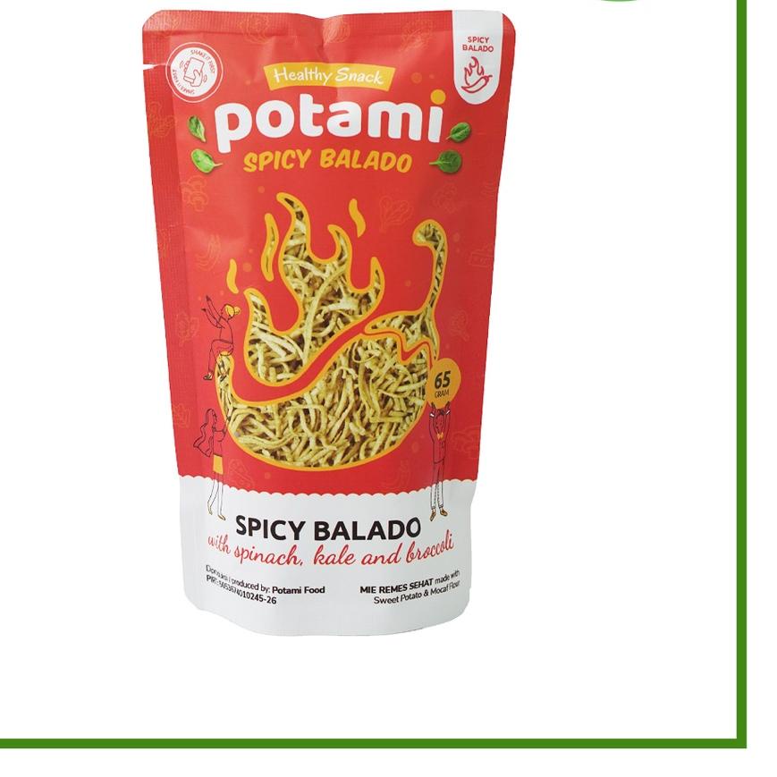 

Bagus Dipakai Potami Mie Remes Bayam Spicy (65gr)'