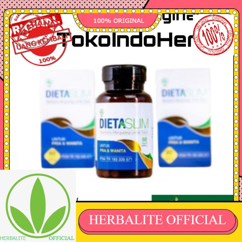 100% ORIGINAL Dieta Slim - Dietaslim Asli Original Obat Pelangsing Membantu Turunkan Berat Badan