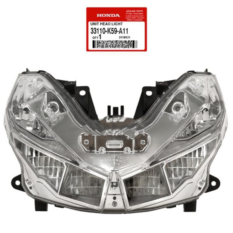 Reflektor Lampu Depan Vario 125 150 Led Old Asli AHM 33110K59A11