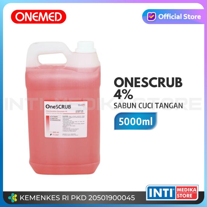 ONEMED - ONESCRUB 4% 5 Liter | Hand Scrub Refill | Sabun Cuci Tangan