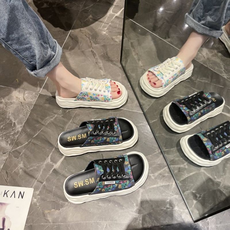 NF8271 - Sepatu Half Sneaker Fashion Wanita Import