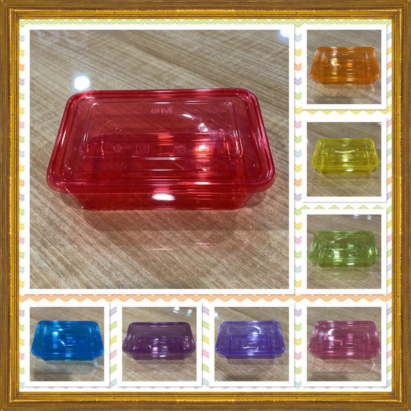 thinwall envi rectangle full colours / thinwall warna / persegi 650 ml / persegi 750 ml / wadah
