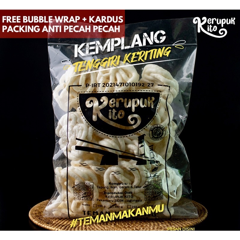 

Teman Makanmu! Kerupuk Kemplang Keriting Ikan Tenggiri Berasa