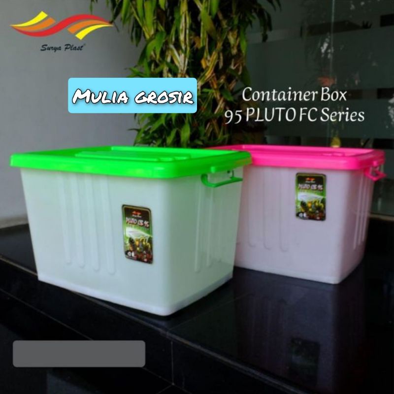 Container Box 95 liter Pluto Bening/Warna Kontainer Box
