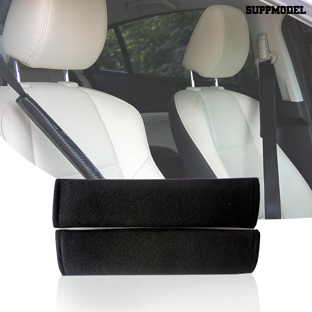 [Dekorasi] 2pcs Seat Belt Cushions Nyaman Hypoallergenic Katun Sabuk Pengaman Tali Bahu Sarung Untuk Sabuk Pengaman