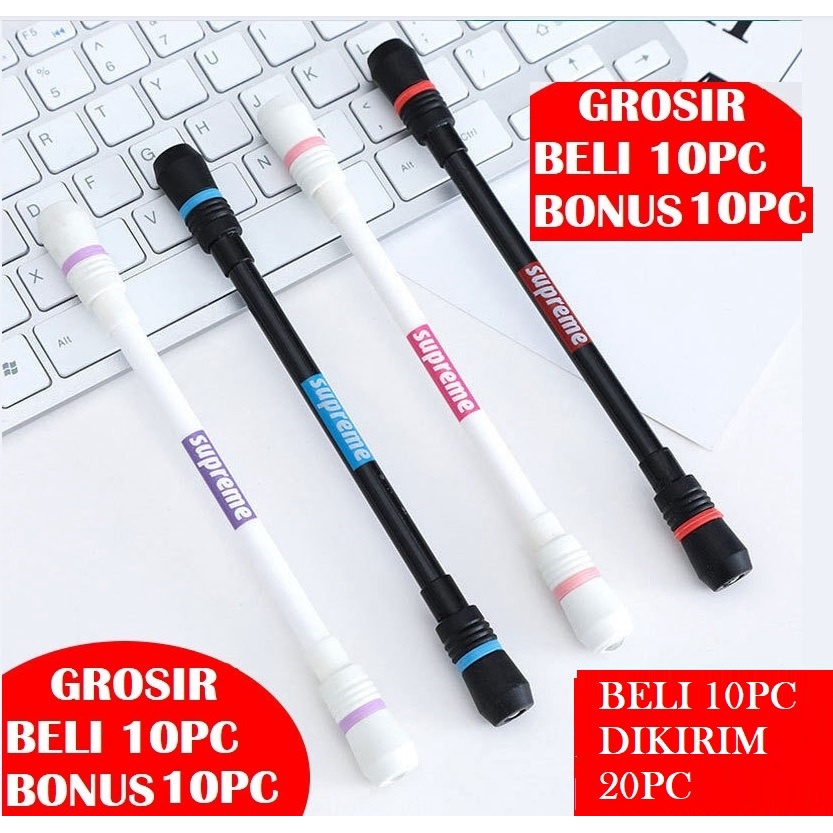 1Pcs Spinning Pen Pena Pulpen Putar Main Anak Balance Pen Oily Pen Fingers Flexible Spining FIDGET LADALA