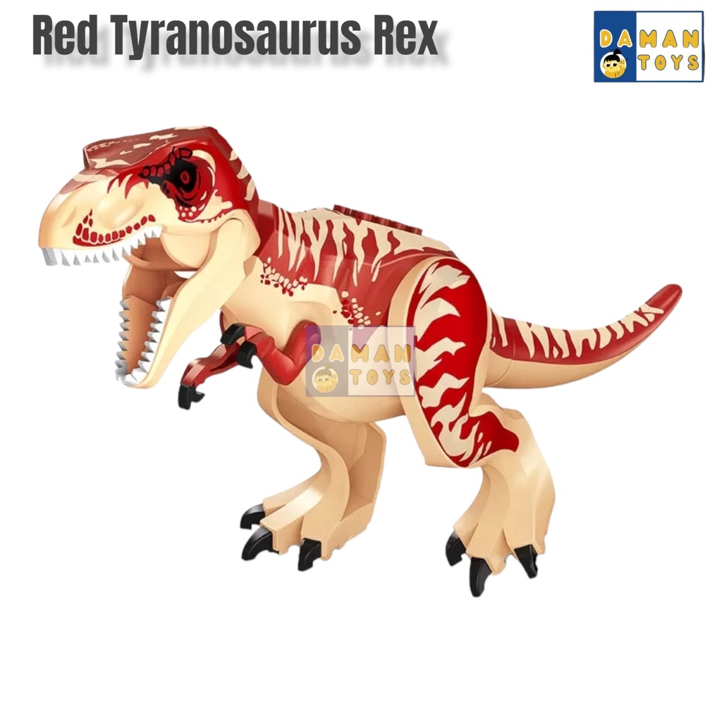 Mainan Dino DIY Dinosaurus Jurassic T-Rex Bricks Dinosaur Giganosaurus Tyrex Bongkar Pasang