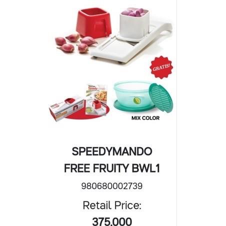 Tupperware speedy mando free bowl 2pcs alat pengiris bawang dll