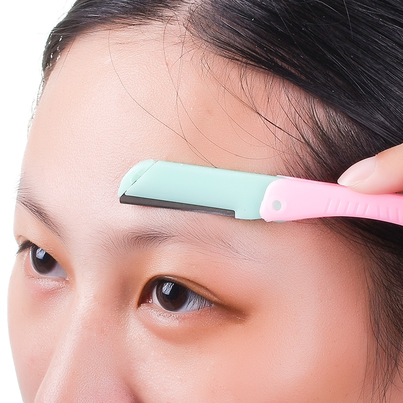 Pisau Cukur Alis / Eyebrow Shaver / Cukur Alis Lipat / Cukuran Alis Rambut - Pisau Alis Free Refill