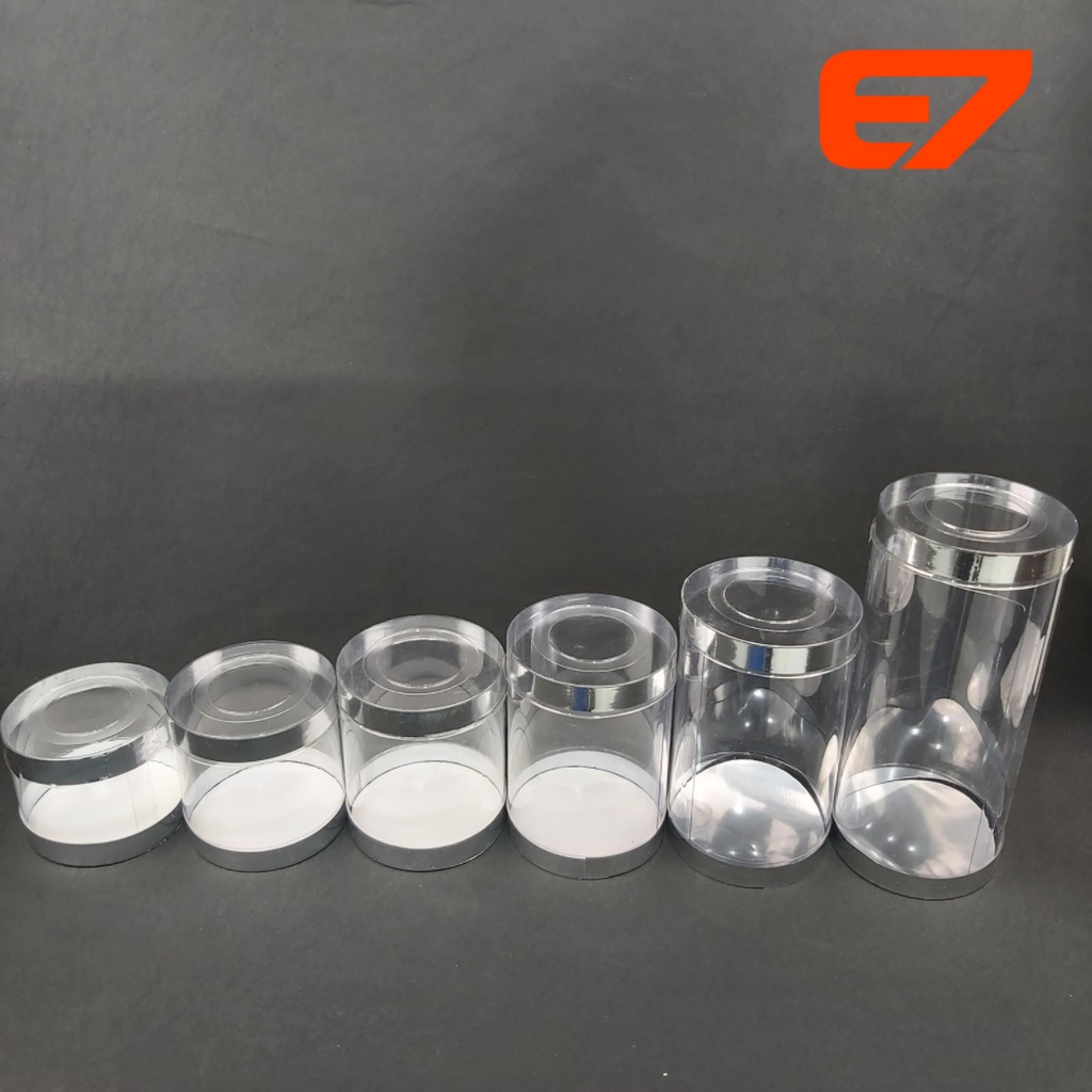 Mika Tabung Plastik Toples Plastik PET Kaleng Diameter 10cm (Perdus)