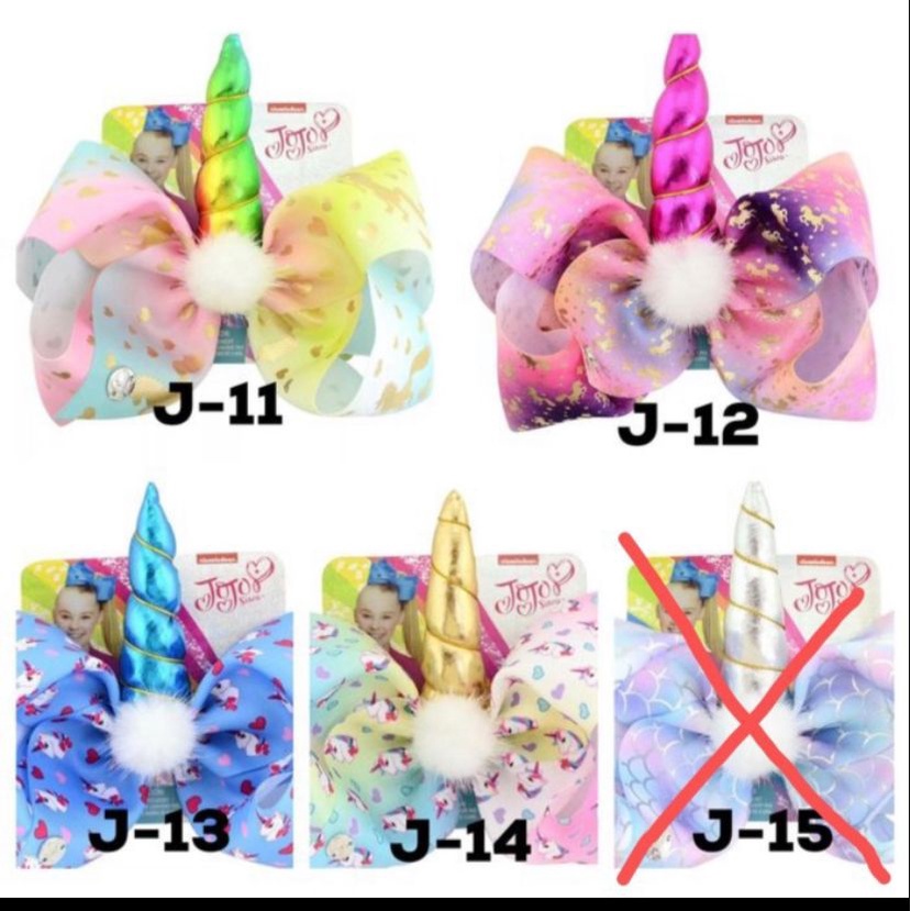 jojo siwa bow unicorn tanduk 8 inch